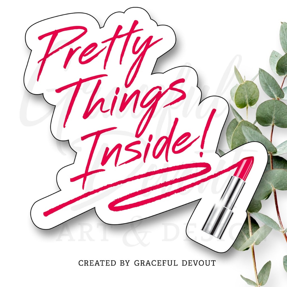 Pretty Things Inside!-  2" (inches) (96ct.) Stickers